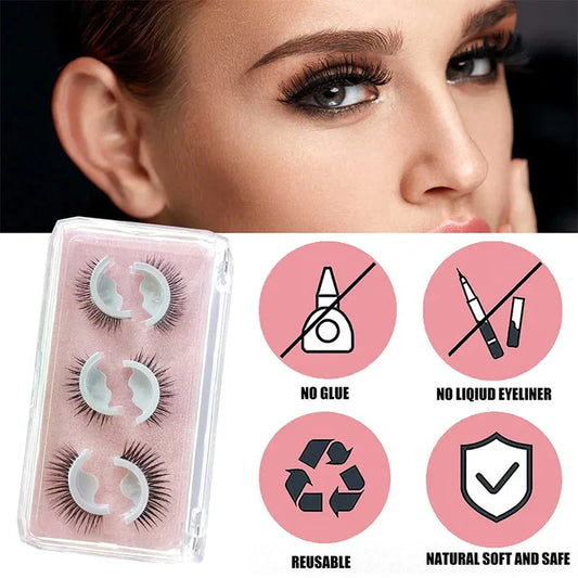 🔥 KÖP 2 FÅ 1 GRATIS! Få naturligt vackra ögon utan tung makeup – mjuka lösögonfransar för en perfekt vardagslook ✨