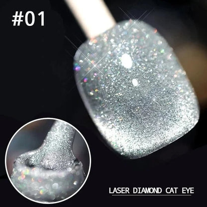 Laser Diamant Kattöga Nagellack