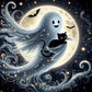 👻 Skapa ditt eget Halloween-spöke – gulligt DIY-diamantmålningskit för kreativ höstpyssel