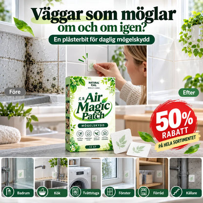 🧱 KÖP 2 – FÅ 1 GRATIS! Fäst plåstret på mögelfläckarna och låt det verka över natten – kraftfulla mögelborttagningsplåster för badrum och kök