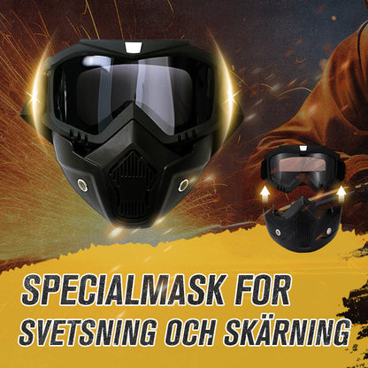 🛠️ Svetshjälm för svetsning & skärning – ansikts- och ögonskydd med bekväm design 🔥
