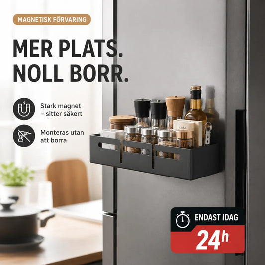 🧂 Gör tom kylskåpsyta till smart förvaring – perfekt för kryddor och kökssaker