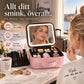 💄 Sminkväska, spegel och LED-ljus i ett – Rymlig och resklar