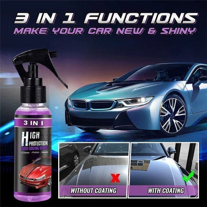 🔥3 i 1 högskyddad snabb bilbeläggningsspray