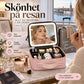 💄 Sminkväska, spegel och LED-ljus i ett – Rymlig och resklar