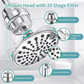 🚿 50% RABATT NU! 20-stegs filtrerat duschhuvud med 5 spraylägen – renare vatten, mjukare hud & spa-känsla hemma ✨