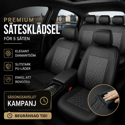 🔥 Idag 50 % RABATT! 🚗 Lättskötta PU-läder bilsätesskydd som håller smutsen borta och ger din bil mer stil direkt