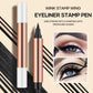 🔥Köp 1 få 1 gratis🔥Tvåsidig eyeliner med triangellås Snabbtorkande, långvarig, streckfri vattenfast eyeliner.