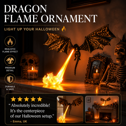 🐉 Skapa kuslig Halloweenstämning direkt – skrämmande drakdekoration som verkligen drar blickarna till sig