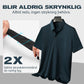 Casual T-shirt för män med revers som andas och är rynkfri