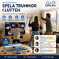🥁 Spela trummor på riktigt hemma – 3D AR-upplevelse med rörelsesensor, fotpedaler och komplett trumset