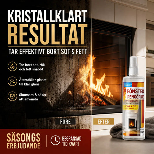 🔥 Rengör eldstaden enklare – snabbverkande rengöring som tar bort sot och envis smuts