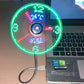 USB-fläkt med LED-klockbelysning
