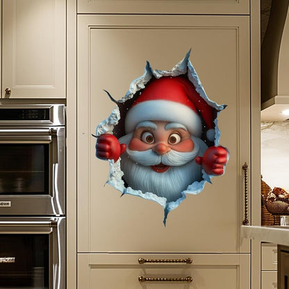 🎄 50 % RABATT! Förvandla väggen till en julscen – 3D-julklistermärken med stark djupkänsla