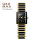 Fashion Ceramic Square Quartz Watch, klocka för par