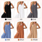 💃🏻50 procent rabatt🔥Kvinnors Avslappnad V-ringad Ärmlös Byxdress med Vida Ben