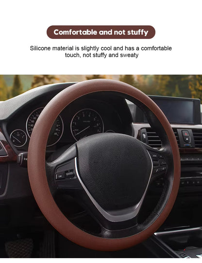 🚗 KÖP 1 – FÅ 1 GRATIS! Bättre grepp och skydd för ratten – slitstarkt silikonrattskydd för alla årstider