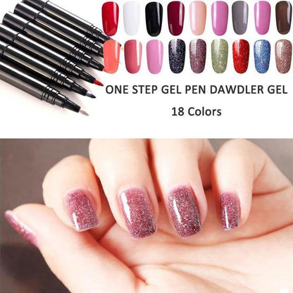 🔥 Slipp salongen – skapa snygga gelnaglar hemma på några minuter med One Step Gel Penna + gratis mini UV-lampa 💅✨