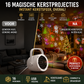 🎄 50 % RABATT! USB-julprojektor med 16 mönster, HD-projektion och justerbar vinkel
