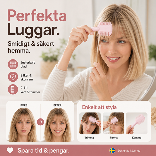 ✂️ 50 % RABATT! Klipp och forma håret enkelt hemma – justerbar urtunningskam för snyggare resultat