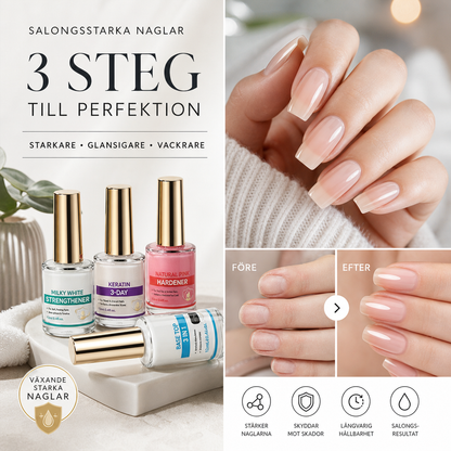 💅 50 % RABATT! Starkare, snyggare naglar – mjölkproteinförstärkare för svaga och sköra naglar