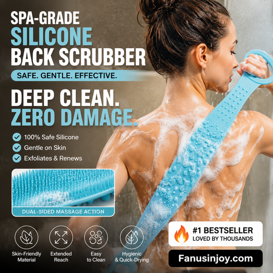 🛀 Slipp kämpa med ryggen i duschen – smart silikonscrubber för mjukare hud och enklare badrutiner ✨