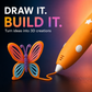 🎁 50% RABATT! ✨ Trådlös 3D-penna för barn – låg temperatur & kreativ lek överallt