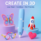 🎁 50% RABATT! ✨ Trådlös 3D-penna för barn – låg temperatur & kreativ lek överallt