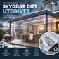 🌧️ Skydda utan att stänga ute ljuset – kraftig transparent presenning för väderutsatta ytor