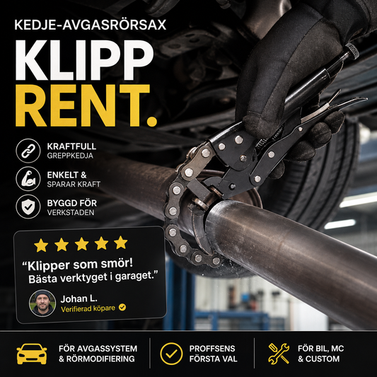 🔥 50 % RABATT! Avgasrörskärare med kedja – rena snitt, hög kraft och exakt kapning där vanliga verktyg inte kommer åt