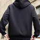 Herrens förtjockade faux kashmir hoodie cardigan - bra gåva