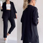 Fashion Casual Summer Shirt & Pants 2-delat set för kvinnor