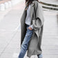 Oversized Retro Casual Solid Color Windbreaker Varm kappa