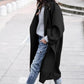 Oversized Retro Casual Solid Color Windbreaker Varm kappa
