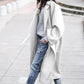 Oversized Retro Casual Solid Color Windbreaker Varm kappa
