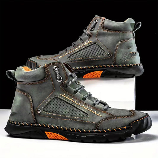 💥Het försäljning💥Stylish Hand-Stitched Flat Sole Men's Boots💥Ultimate comfort💥