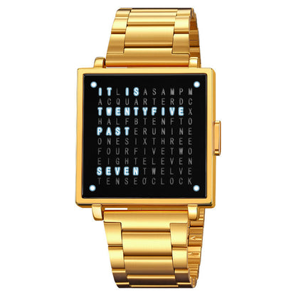 ⌚Qlocktwo W35 Fine Steel Unisex Watch