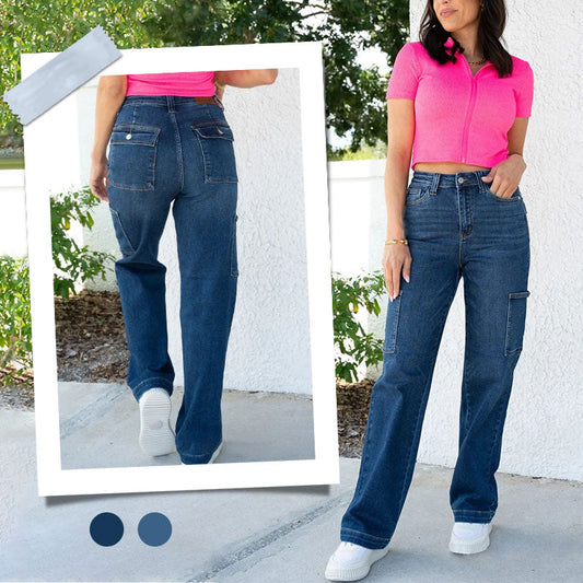 🌸Specialpris🌸stretch jeans med hög midja för kvinnor