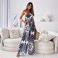 Ärmlös jumpsuit med vida ben och off shoulder