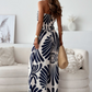 Ärmlös jumpsuit med vida ben och off shoulder