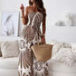 Ärmlös jumpsuit med vida ben och off shoulder
