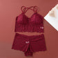 Set med bralette i spets och trosor för kvinnor