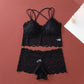 Set med bralette i spets och trosor för kvinnor