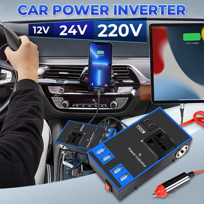12V/24V till 220V växelriktare för bil