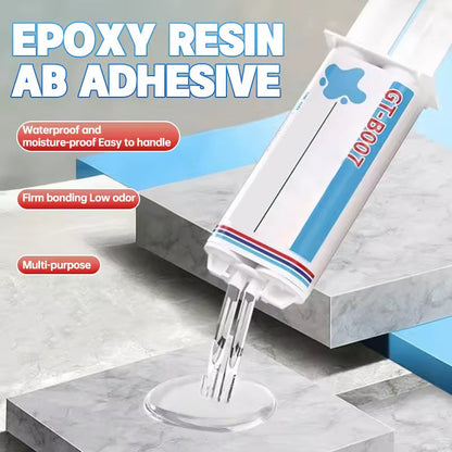 Klar Epoxiharts AB-lim