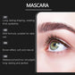 Naturlig långvarig vatten- och svettbeständig brun mascara
