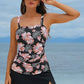 💥Sista dagen specialrea 49% RABATT🩱 Dam vintage magkontroll tvådelade tankini baddräkter