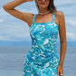 💥Sista dagen specialrea 49% RABATT🩱 Dam vintage magkontroll tvådelade tankini baddräkter