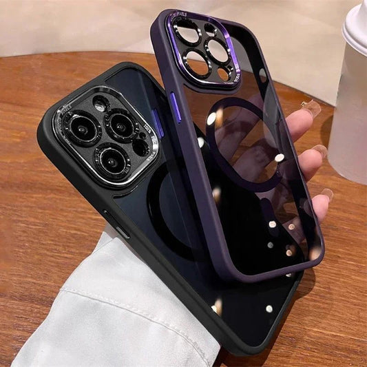 50% rabatt💥 Tonat stötsäkert magnetiskt iPhone-fodral