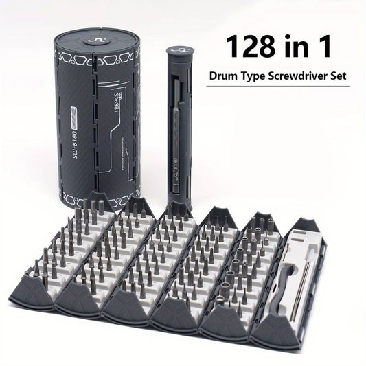 🔥128-i-1 Precisions Skruvmejselset🔥 - Demonterings Och Reparationsverktyg Multifunktionsmanual Skruvmejsel Bits Set